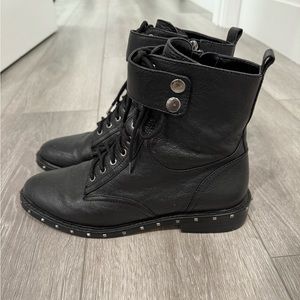 Vince Camuto Women's Talorini Leather Lace Up Booties